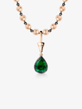 Ball n Chain 2.21ct Pear-Shaped Emerald Pendant