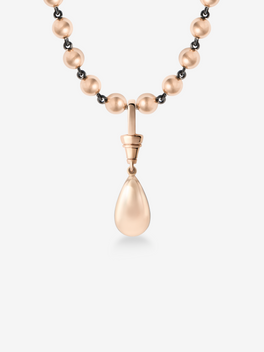 Ball n Chain 4.04ct Pear-Shaped Emerald Pendant