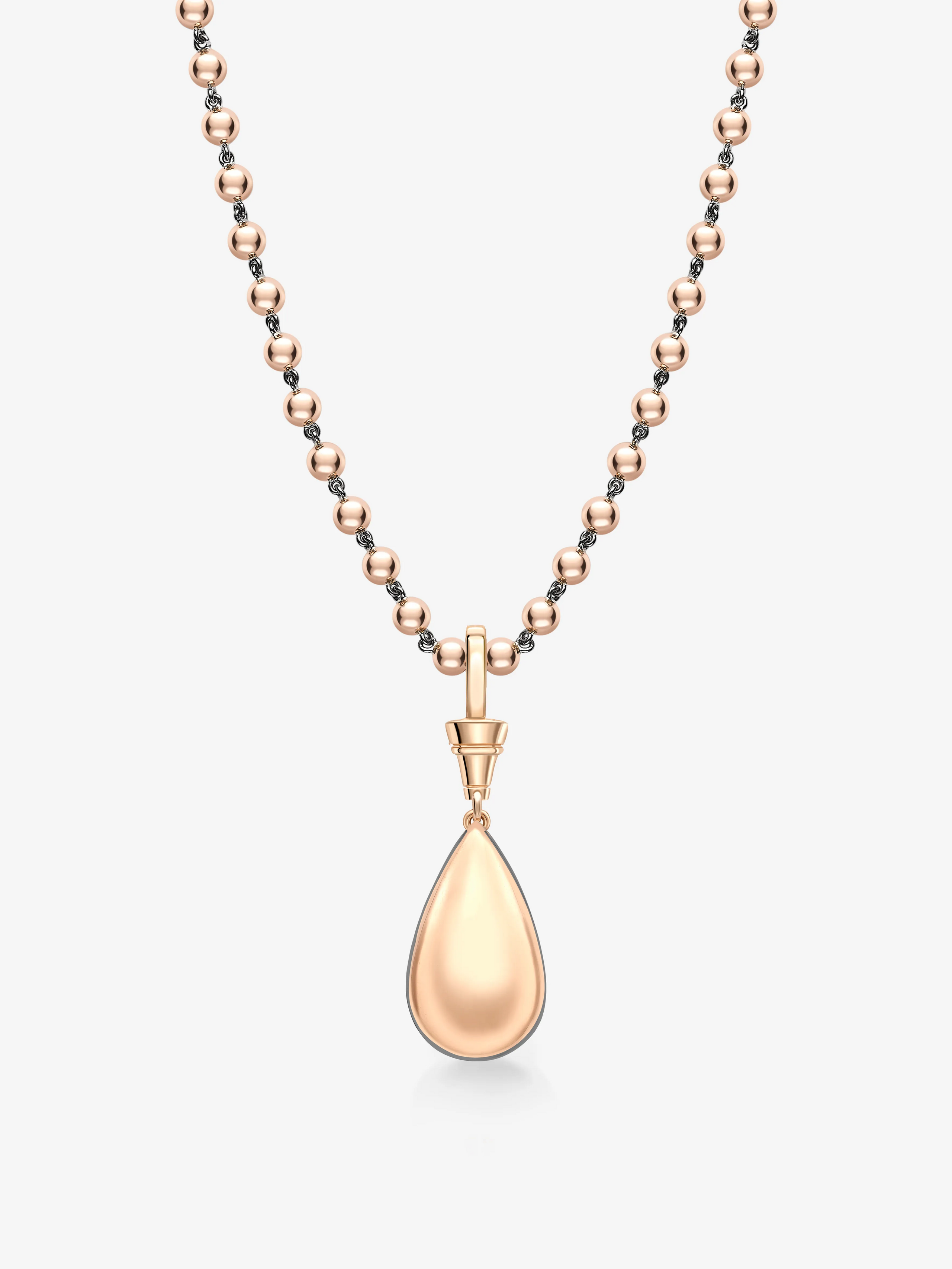 Ball n Chain 5.14ct Pear-Shaped Emerald Pendant View 3