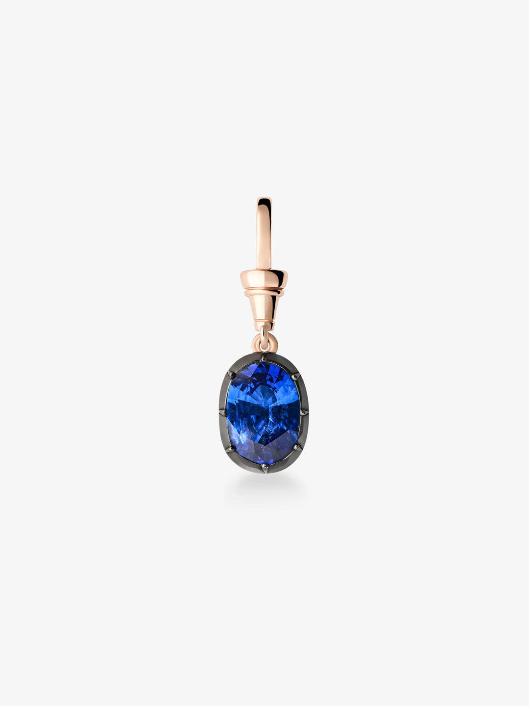 Ball n Chain 4.40ct Cushion Sapphire Pendant View 1