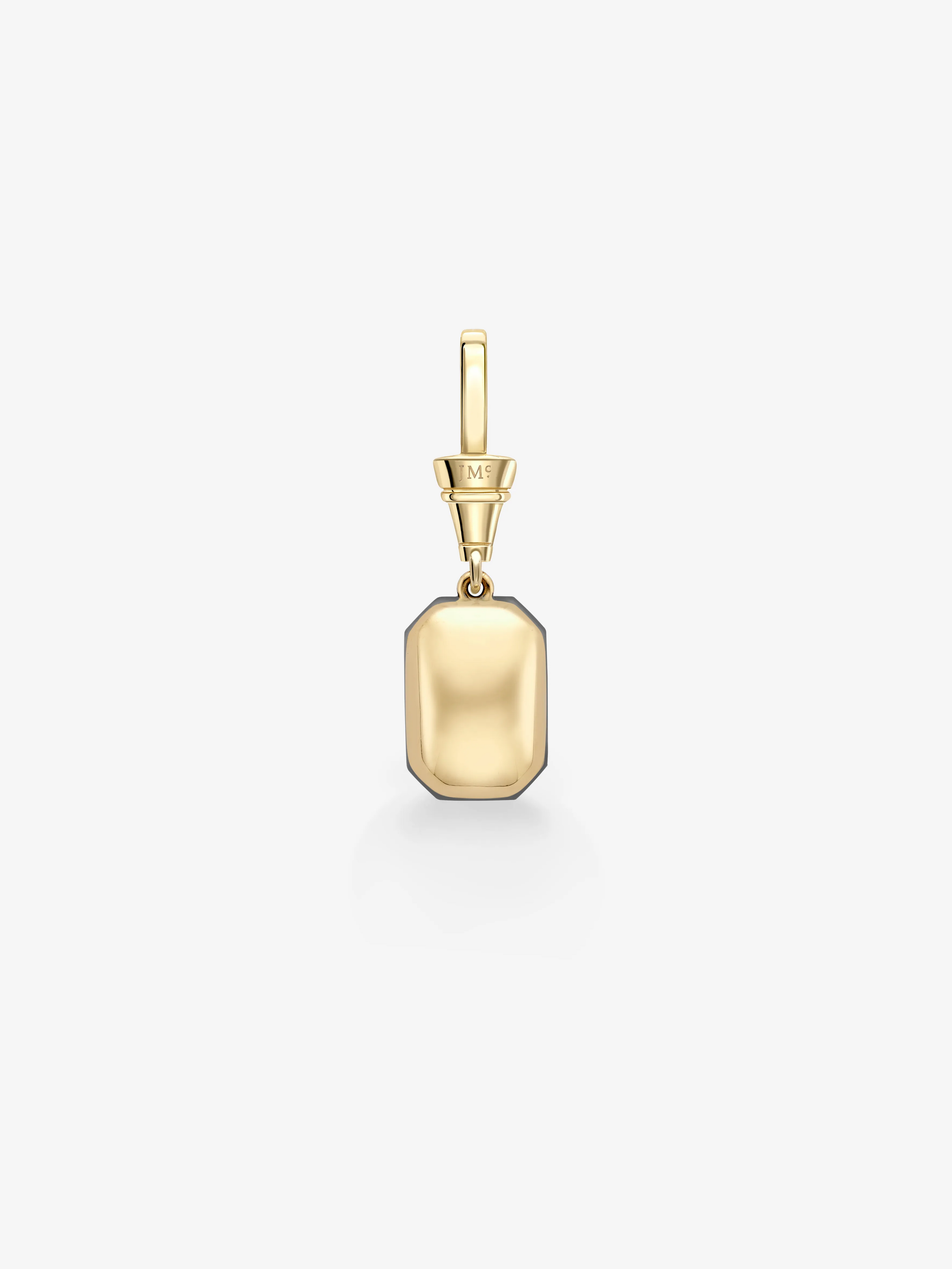 Ball n Chain 5.58ct Emerald Cut Sapphire Pendant View 3