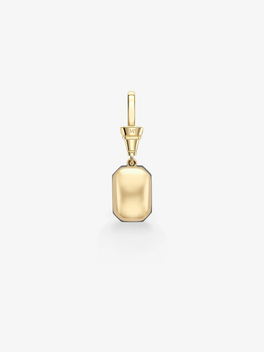 Ball n Chain 5.58ct Emerald Cut Sapphire Pendant