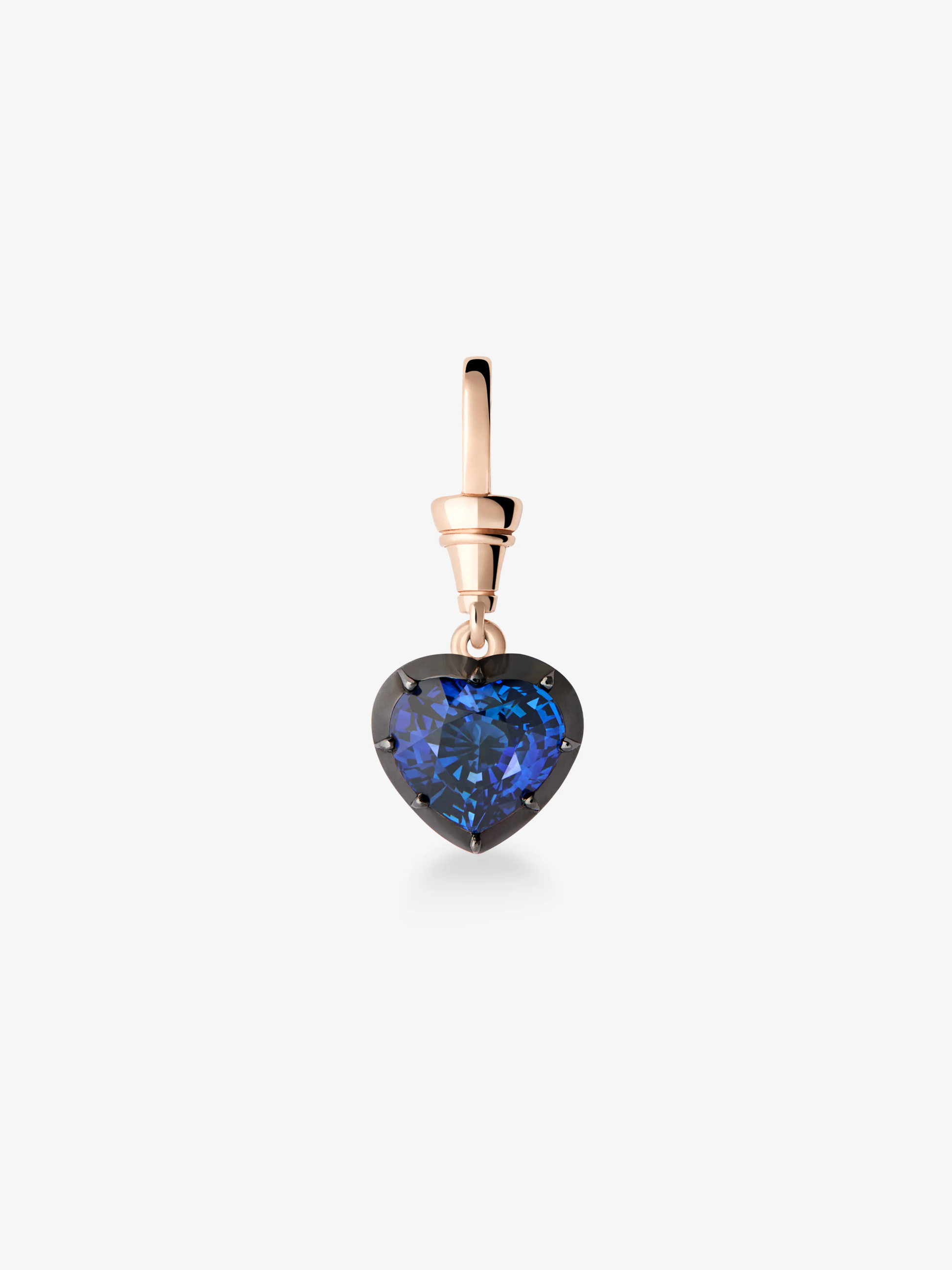 Ball n Chain 2.41ct Heart-Shaped Sapphire Pendant View 1