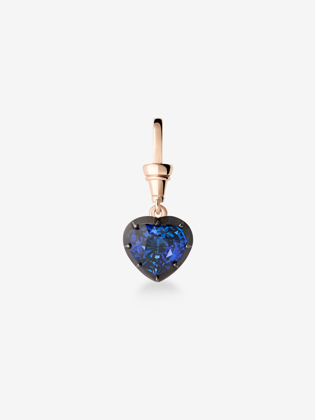Ball n Chain 2.41ct Heart-Shaped Sapphire Pendant  View 1