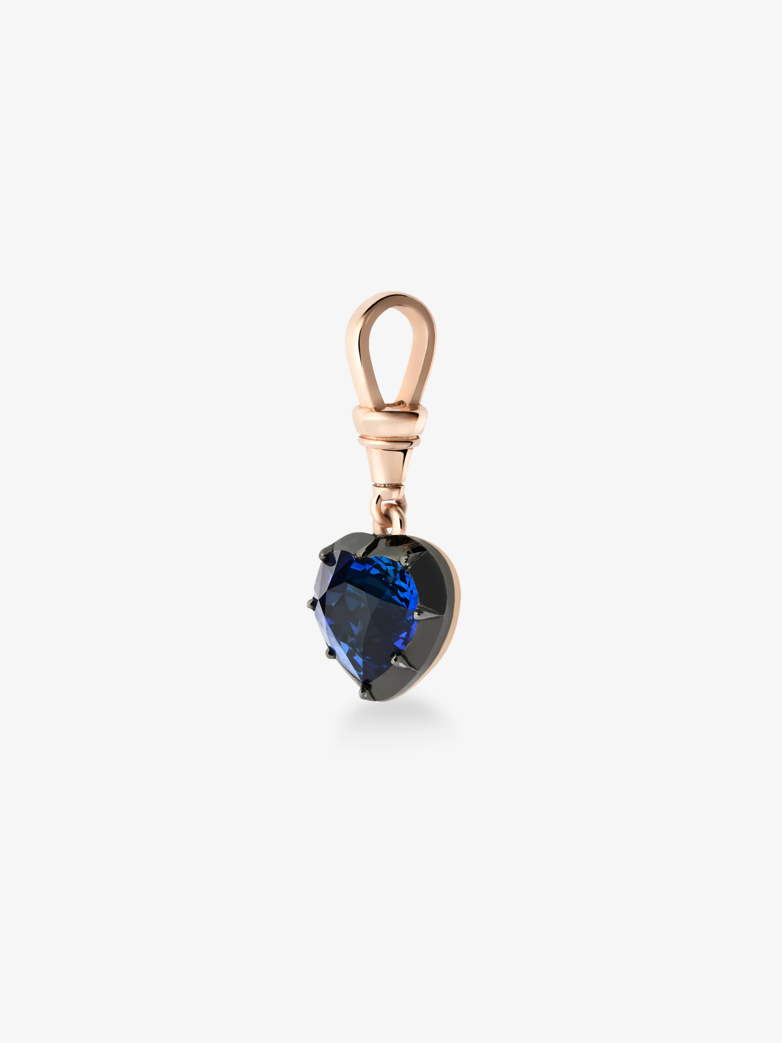 Ball n Chain 2.41ct Heart-Shaped Sapphire Pendant View 5