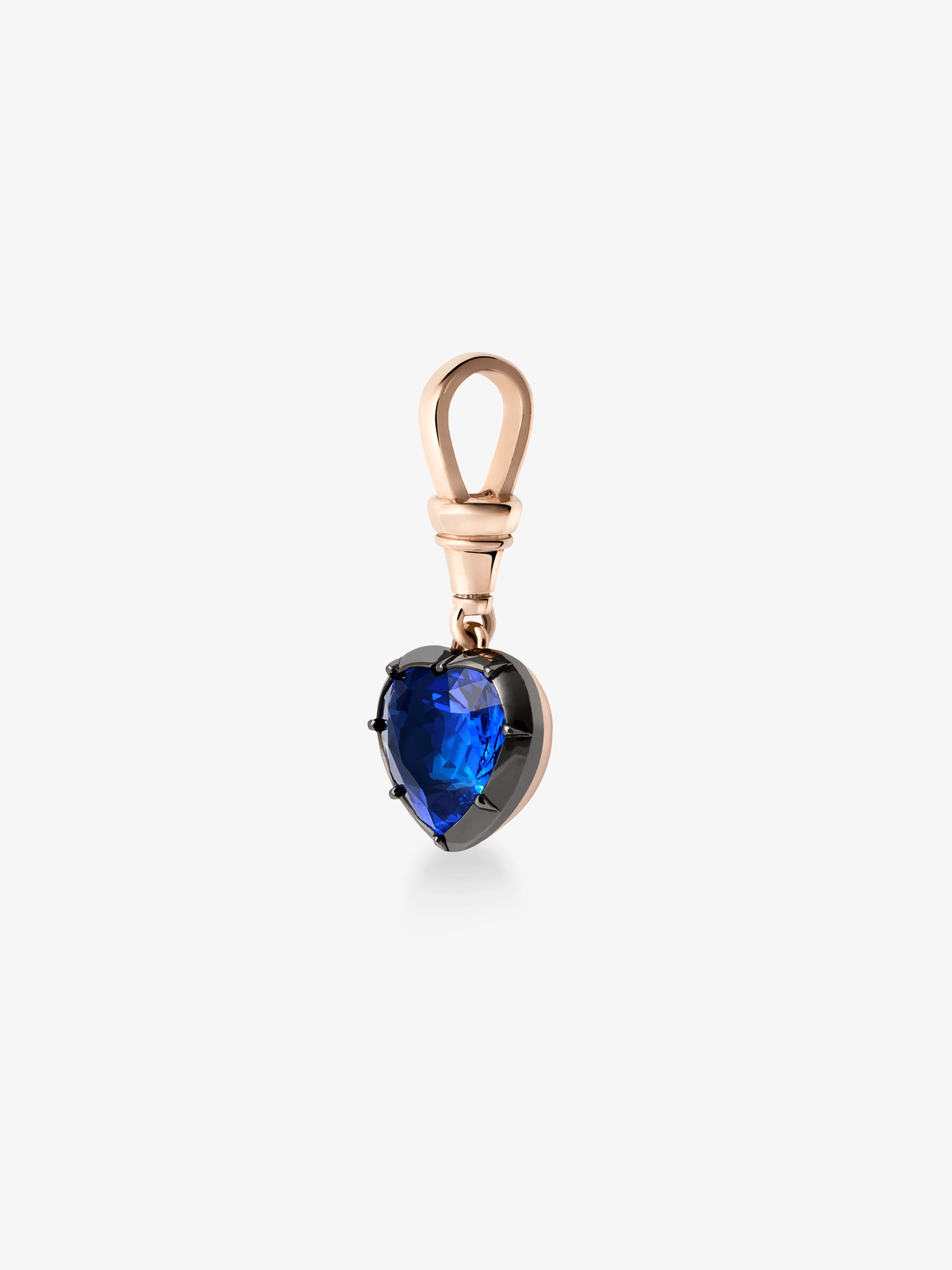 Ball n Chain 4.69ct Heart-Shaped Sapphire Pendant View 5