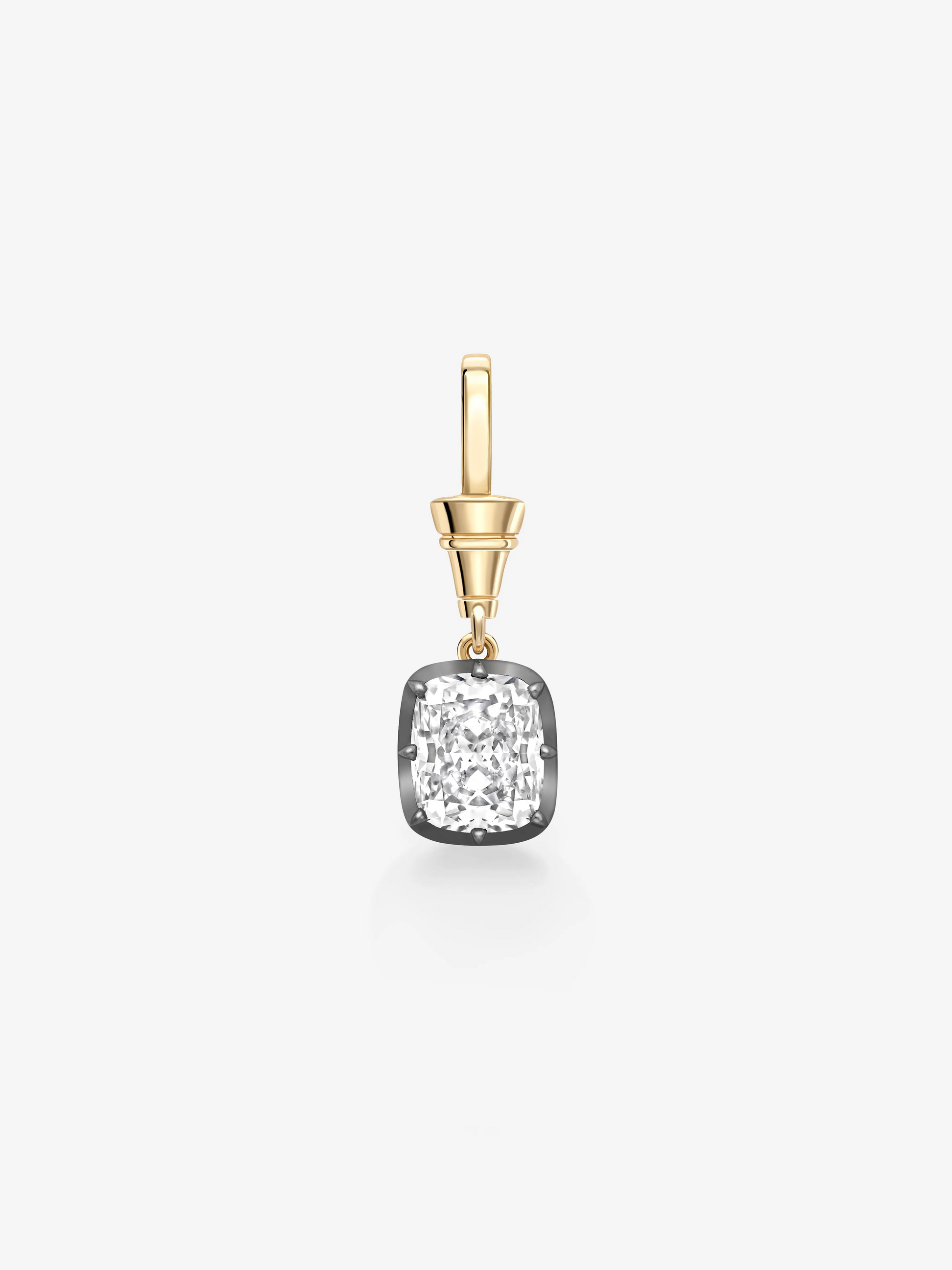Ball n Chain 3.01ct Cushion Diamond Pendant View 1