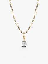 Ball n Chain 3.01ct Cushion Diamond Pendant