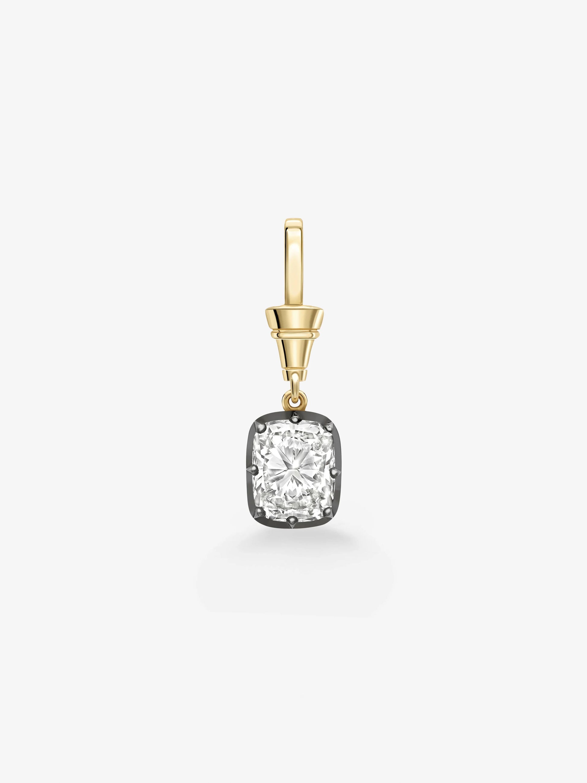 Ball n Chain 4.01ct Cushion Cut Diamond Pendant View 1