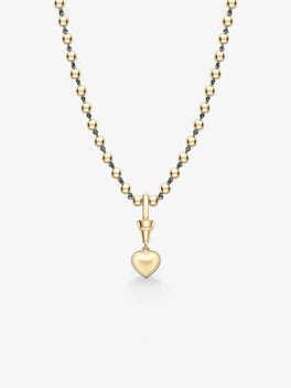 Ball n Chain 1.52ct Heart-Shaped Diamond Pendant