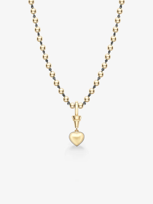 Ball n Chain 1.52ct Heart-Shaped Diamond Pendant View 3