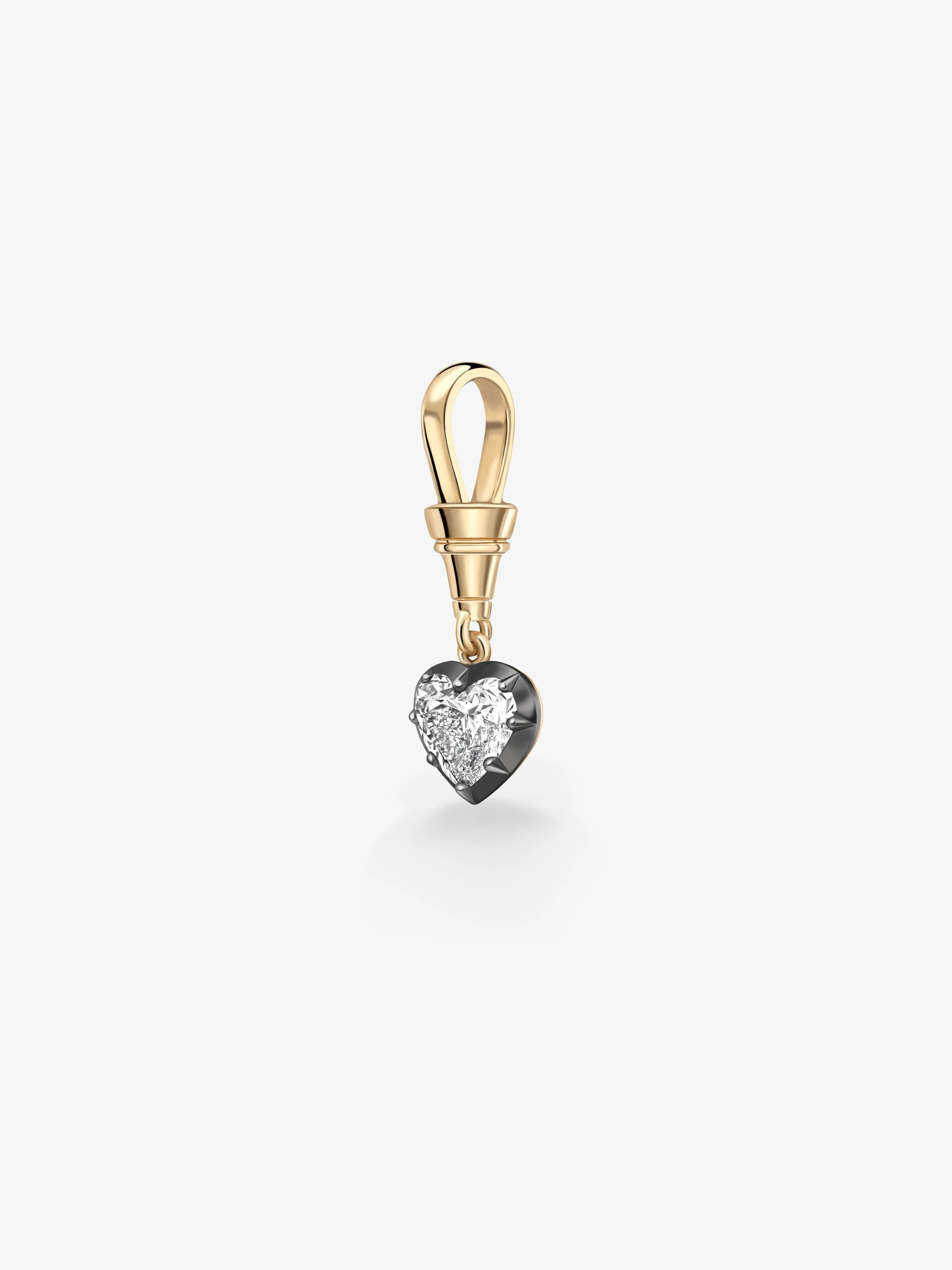 Ball n Chain 1.52ct Heart-Shaped Diamond Pendant View 4