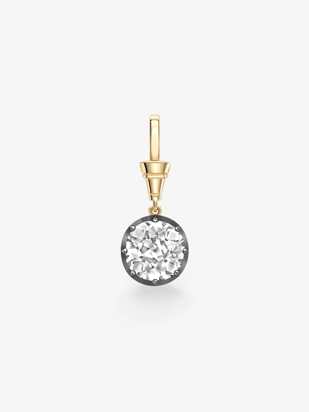 Ball n Chain 5.02ct Old Mine Cut Diamond Pendant  View 1