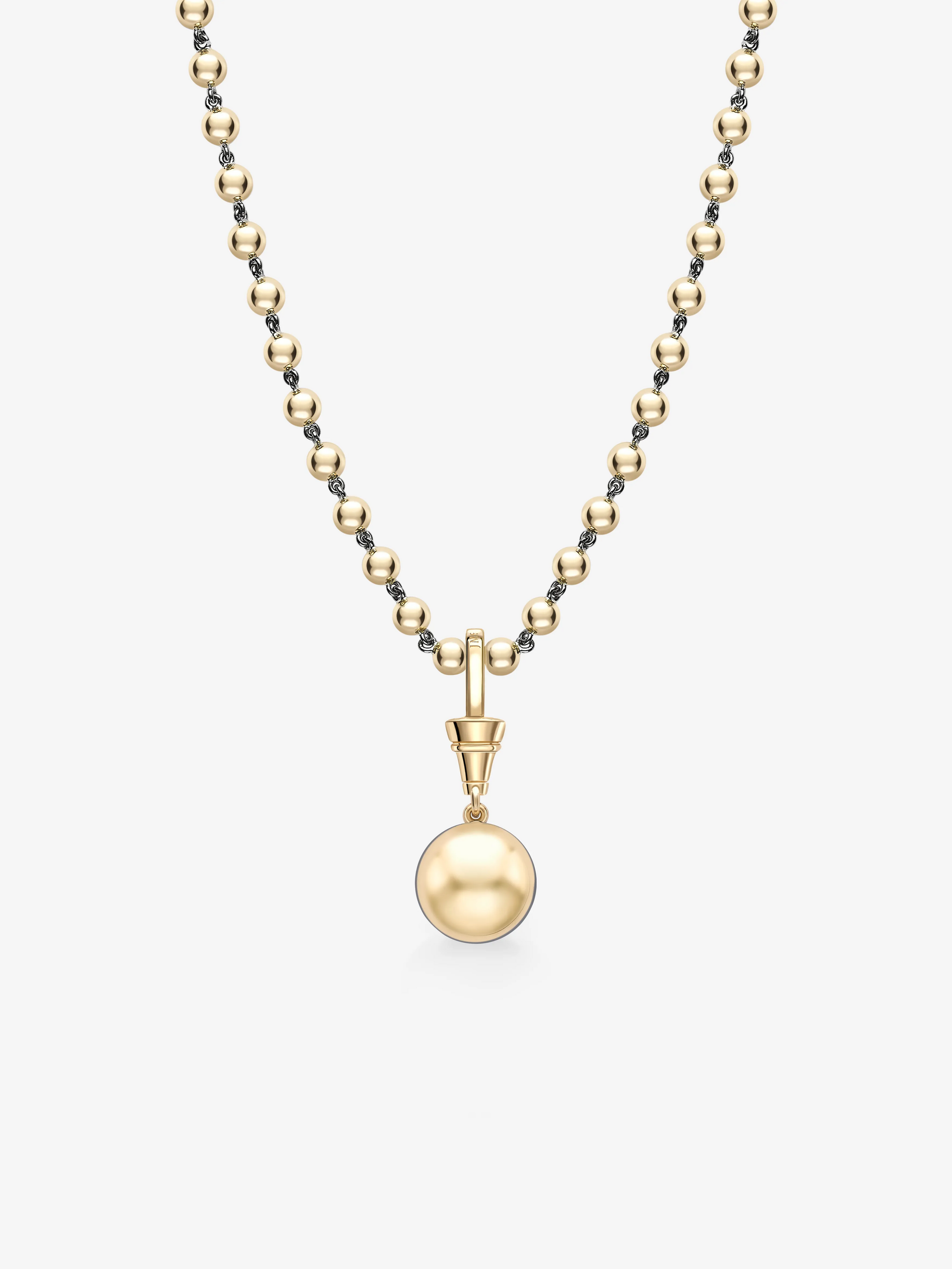 Ball n Chain 3.42ct Diamond Pendant View 4