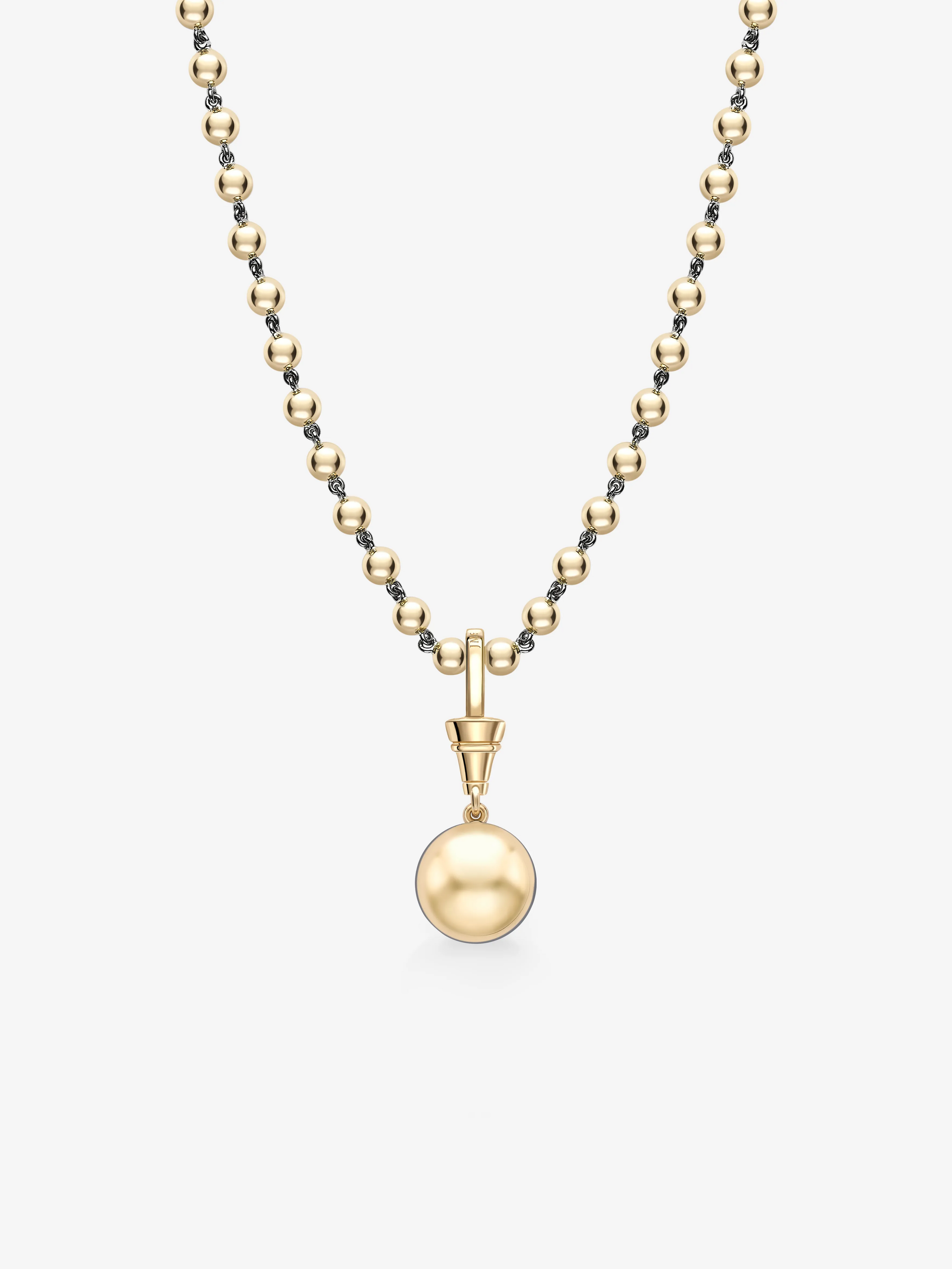 Ball n Chain 3.42ct Diamond Pendant View 4