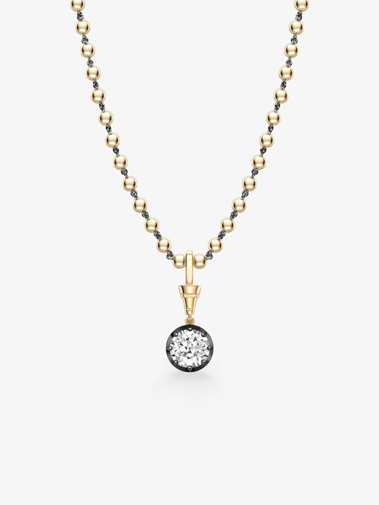 Ball n Chain 3.42ct Diamond Pendant View 2