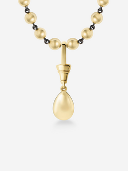 Ball n Chain 1.74ct Pear-Shaped Diamond Pendant