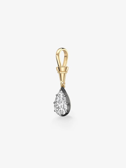 Ball n Chain 2.50ct Pear-Shaped Diamond Pendant View 3