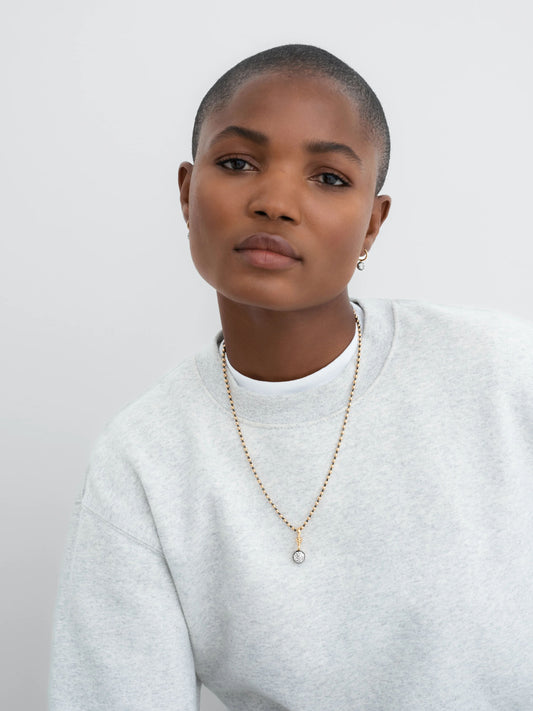 Ball n Chain 1.54ct Diamond Pendant View 3