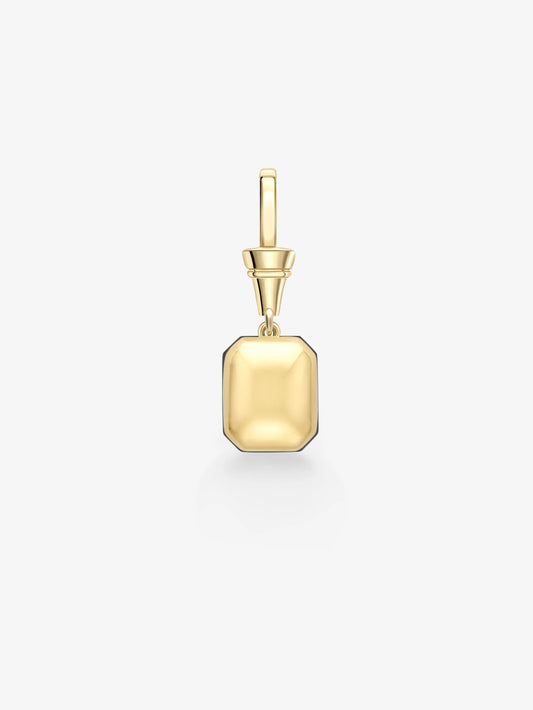 Ball n Chain 3.53ct Emerald Cut Emerald Pendant View 5