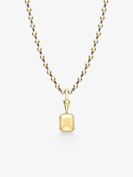 Ball n Chain 3.53ct Emerald Cut Emerald Pendant