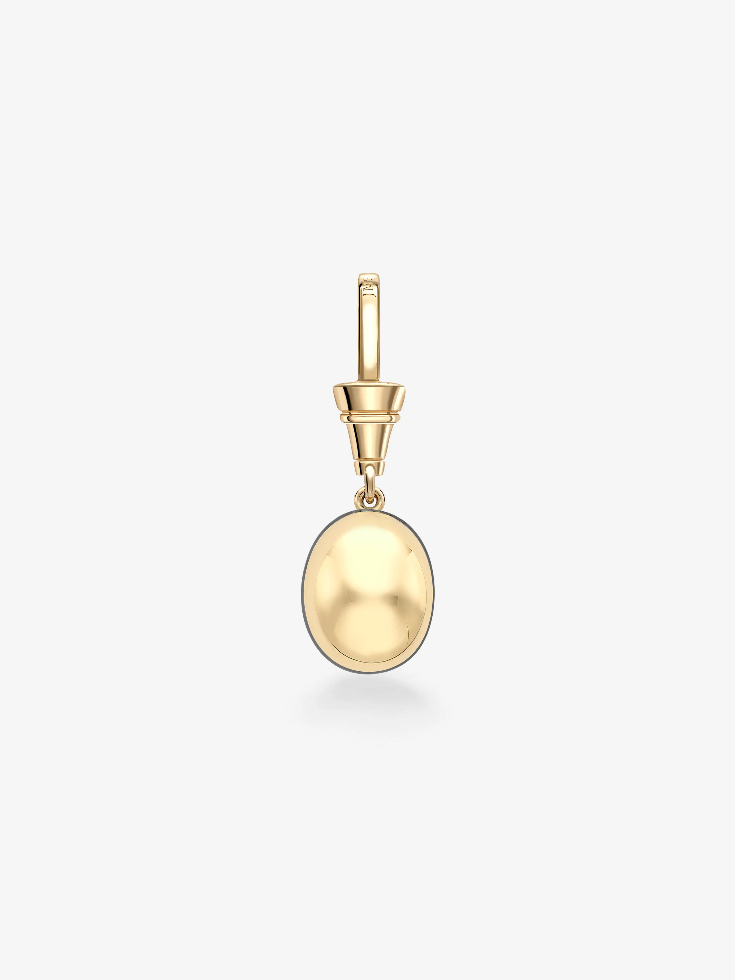 Ball n Chain 3.13ct Oval Emerald Pendant View 3