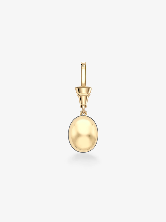 Ball n Chain 3.13ct Oval Emerald Pendant View 3