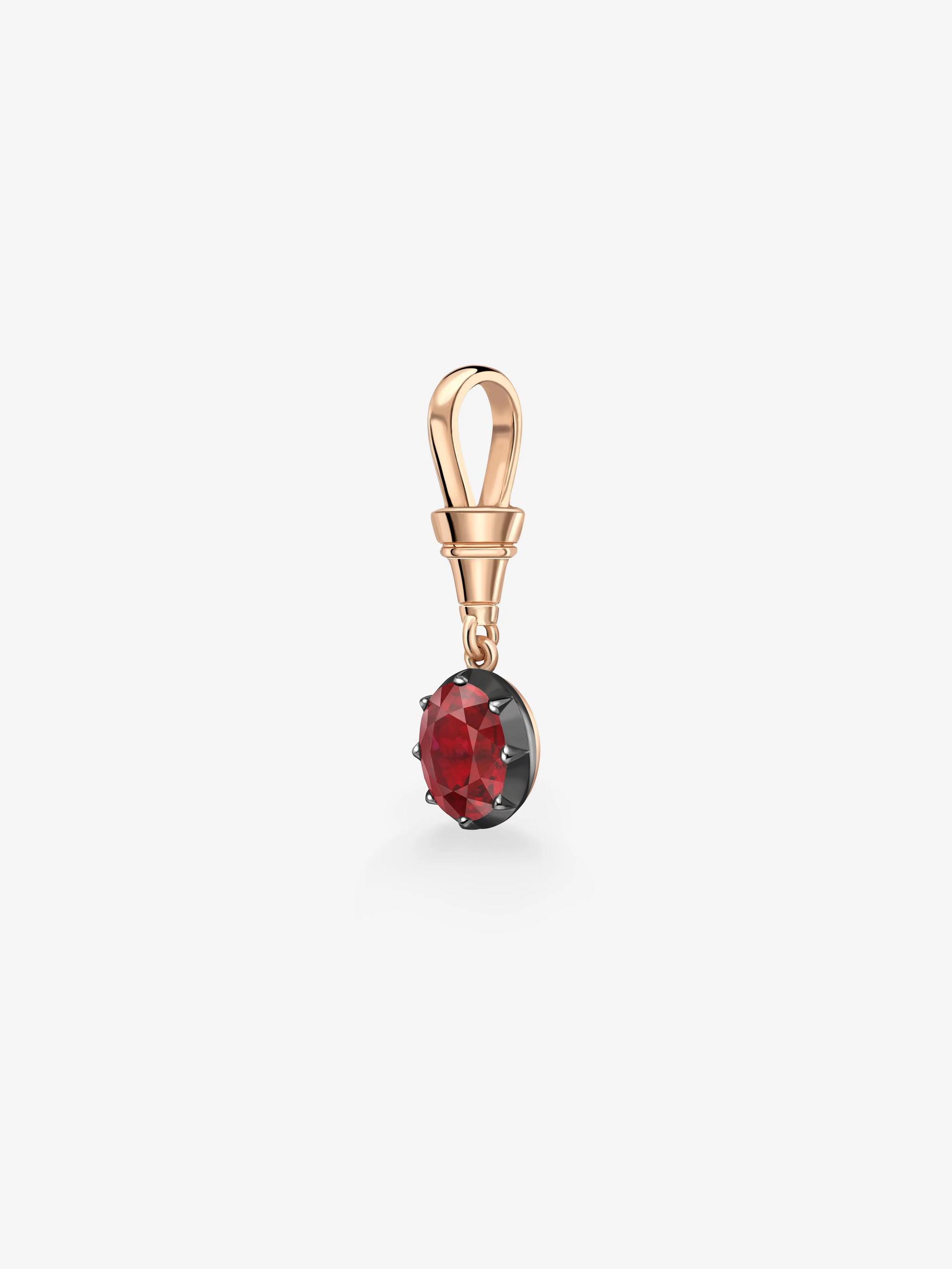 Ball n Chain 3.01ct Oval Cut Ruby Pendant View 5