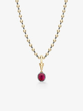 Ball n Chain 2.08ct Oval Cut Ruby Pendant
