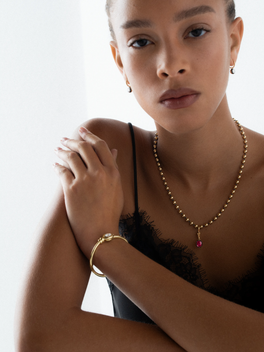 Ball n Chain 2.08ct Oval Ruby Pendant