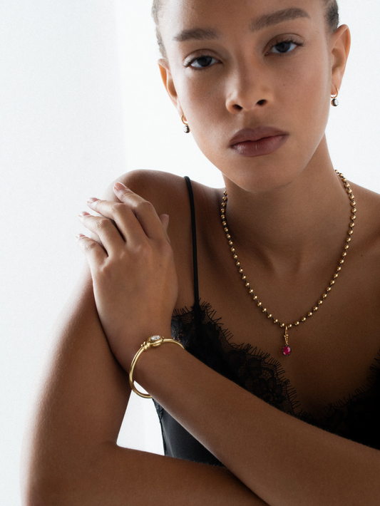 Ball n Chain 2.08ct Oval Ruby Pendant View 3