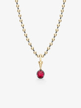 Ball n Chain 2.54ct Oval Cut Ruby Pendant