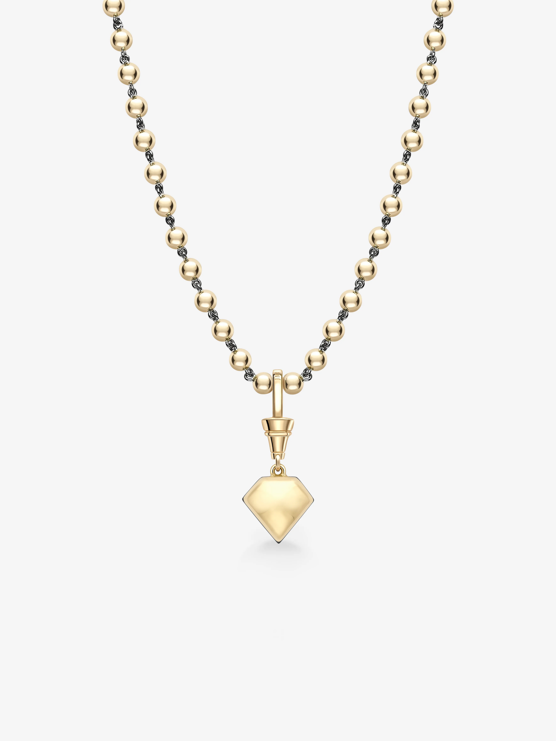 Ball n Chain 3.80ct Kite Sapphire Pendant View 4