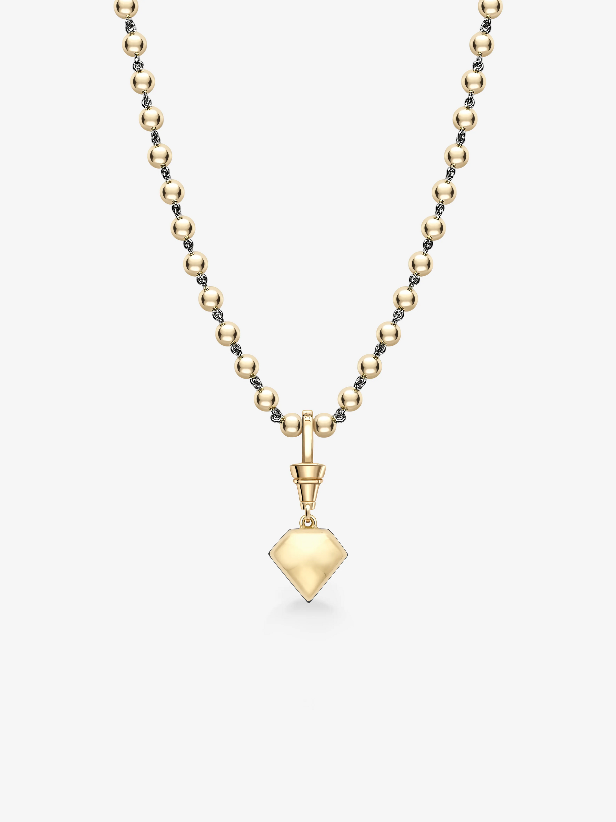 Ball n Chain 3.80ct Kite Sapphire Pendant View 4