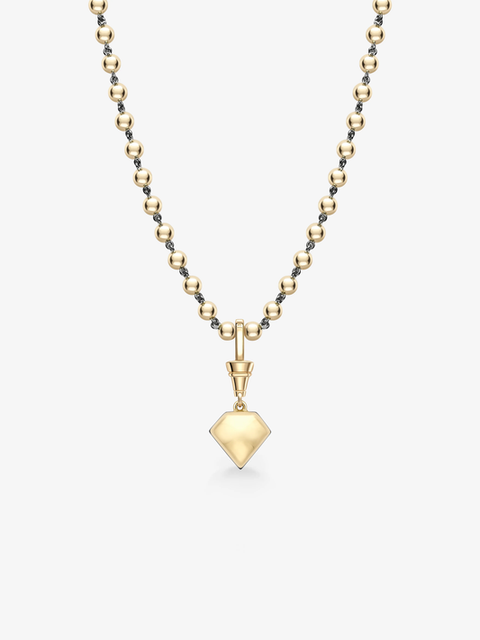 Ball n Chain 3.80ct Kite Sapphire Pendant View 4