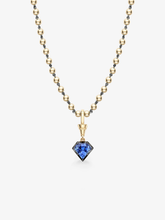 Ball n Chain 3.80ct Kite Sapphire Pendant
