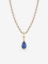 Ball n Chain 5.42ct Pear Shaped Sapphire Pendant