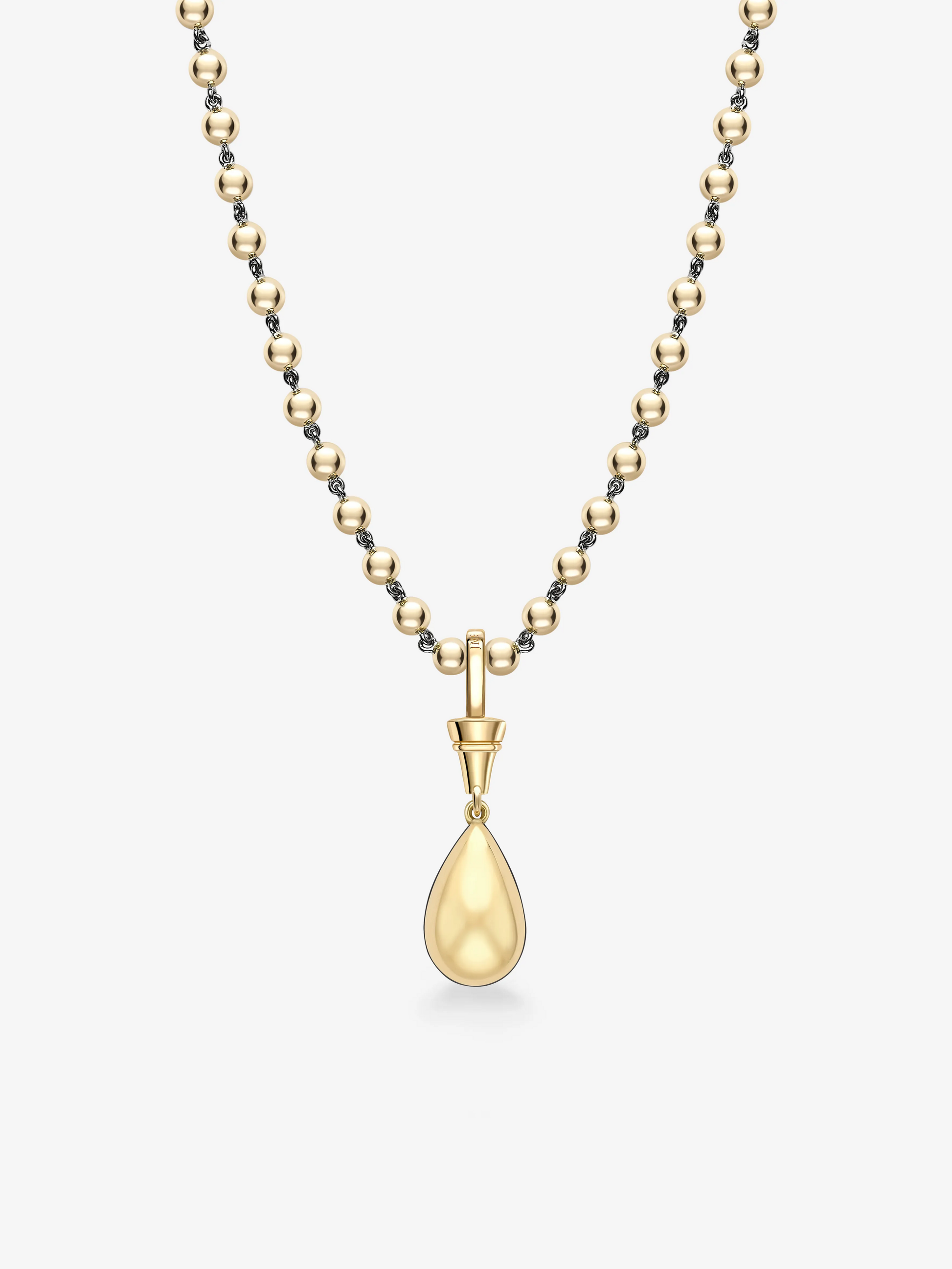 Ball n Chain 5.34ct Pear-Shaped Sapphire Pendant View 4