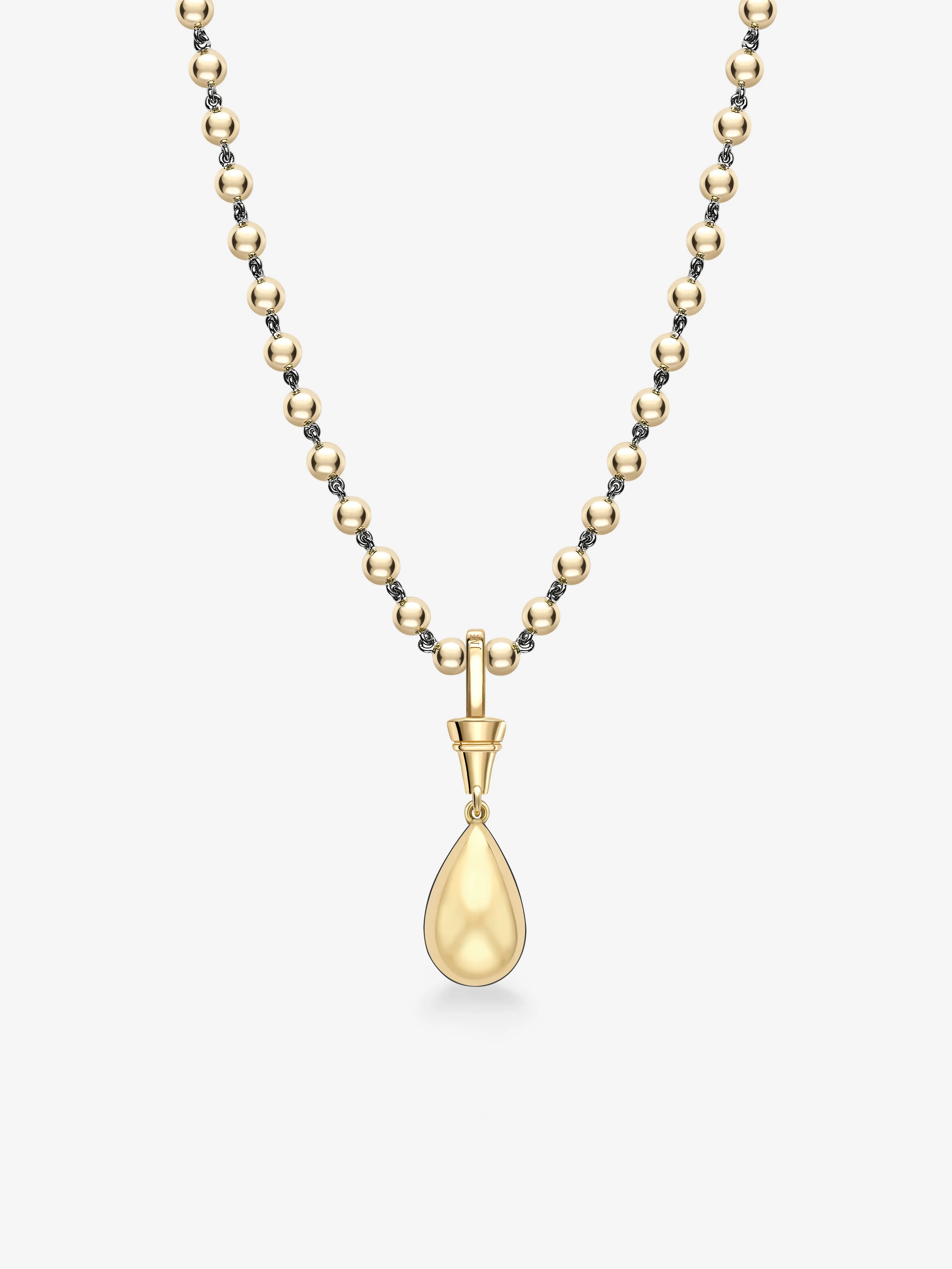 Ball n Chain 5.34ct Pear-Shaped Sapphire Pendant View 4