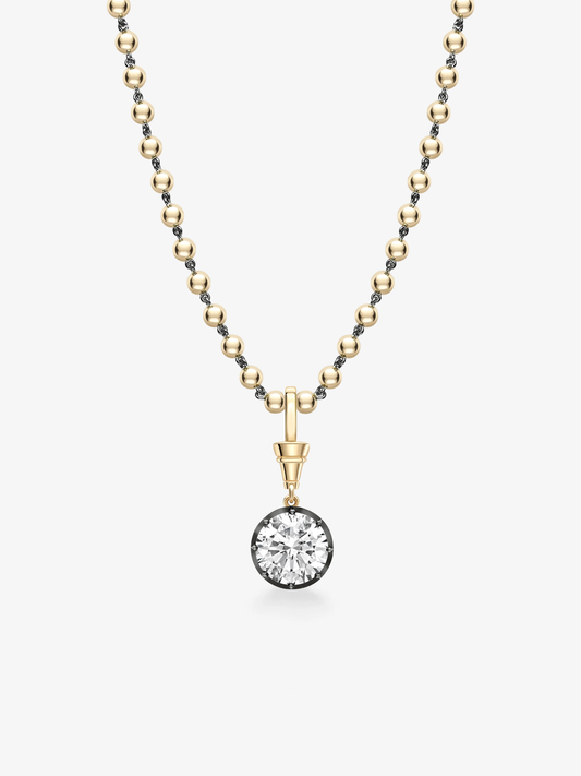 Ball n Chain 5.35ct Diamond Pendant View 2