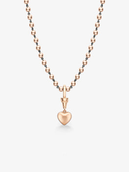 Ball n Chain 1.55ct Heart-Shaped Diamond Pendant