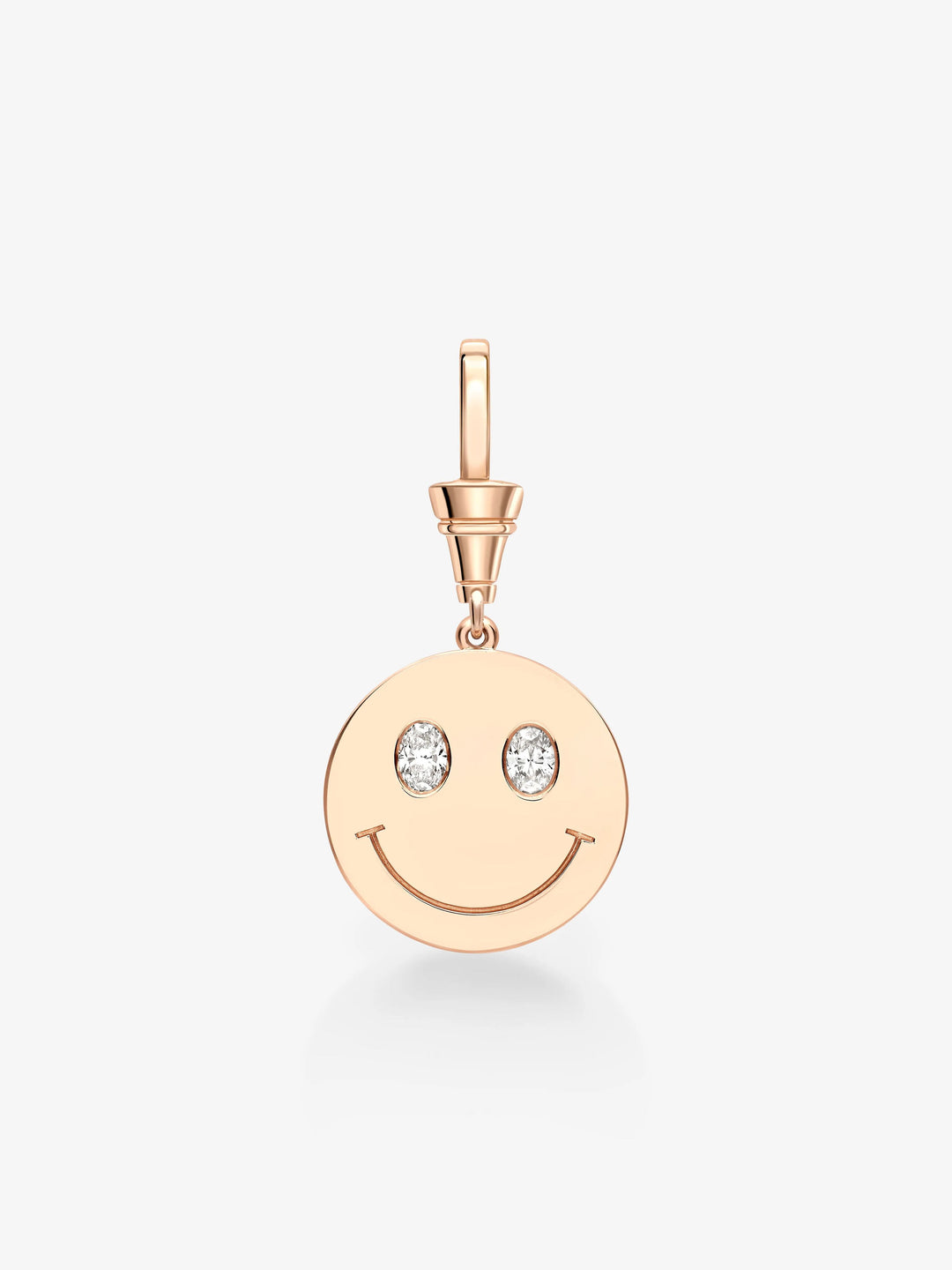 Happy Face Rose Gold Pendant  View 1
