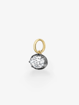 5.09ct Oval Cut Diamond Torque Pendant
