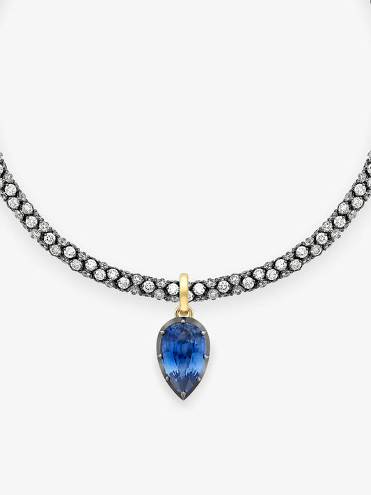 Tempest 18.35ct Pear-Shaped Sapphire Pendant View 4