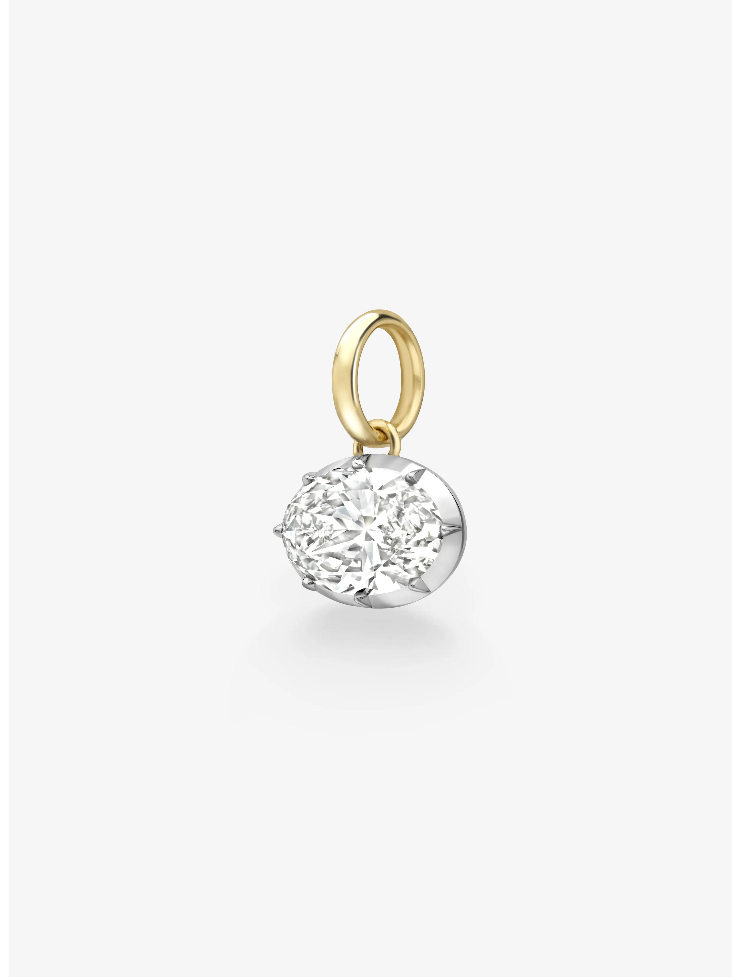 Tempest 8.01ct Oval Cut Diamond Pendant View 2