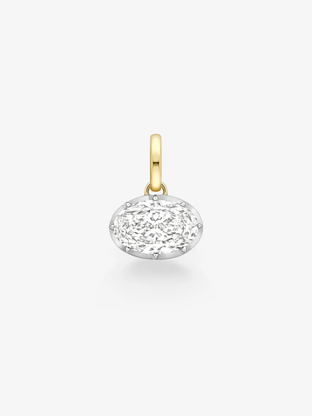 Tempest 8.01ct Oval Cut Diamond Pendant  View 1