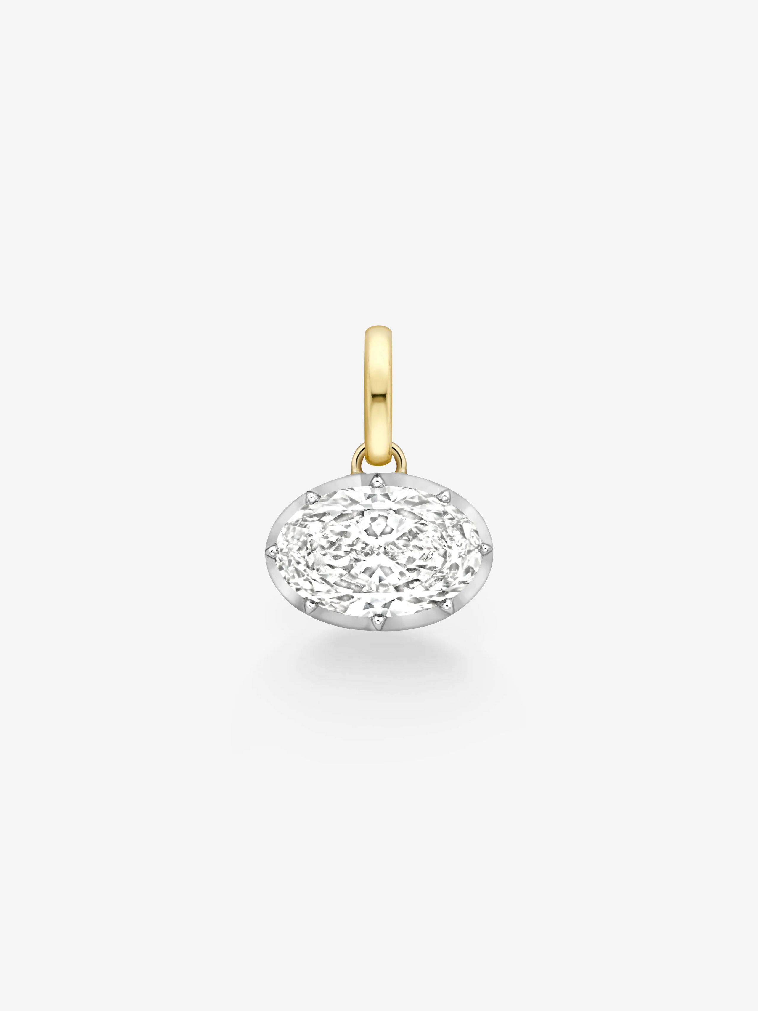Tempest 8.01ct Oval Cut Diamond Pendant View 1