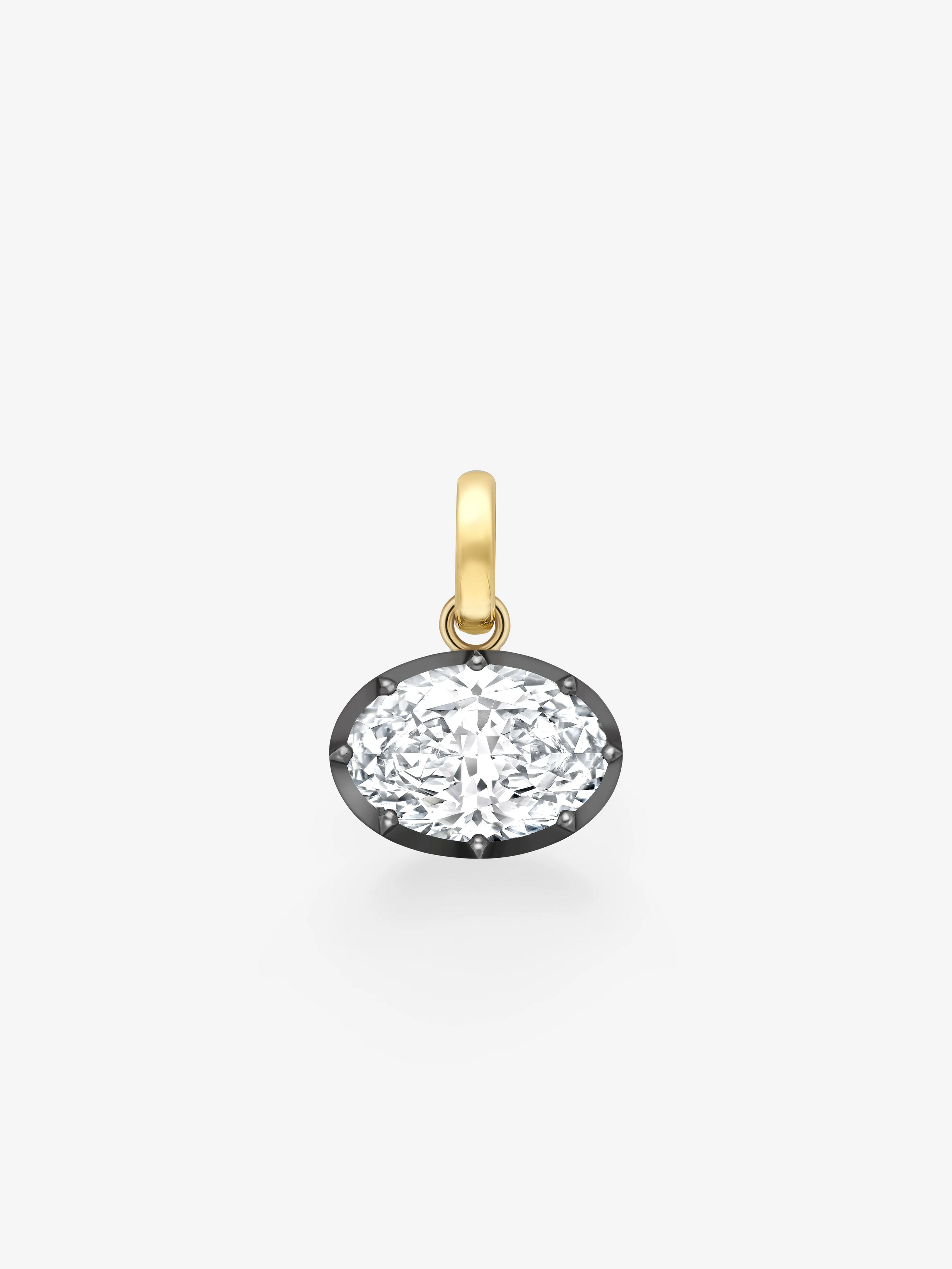 Tempest 8.59ct Oval Cut Diamond Pendant View 1