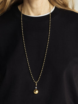 Orbit Yellow Gold & 0.40ct Diamond Sphere Pendant