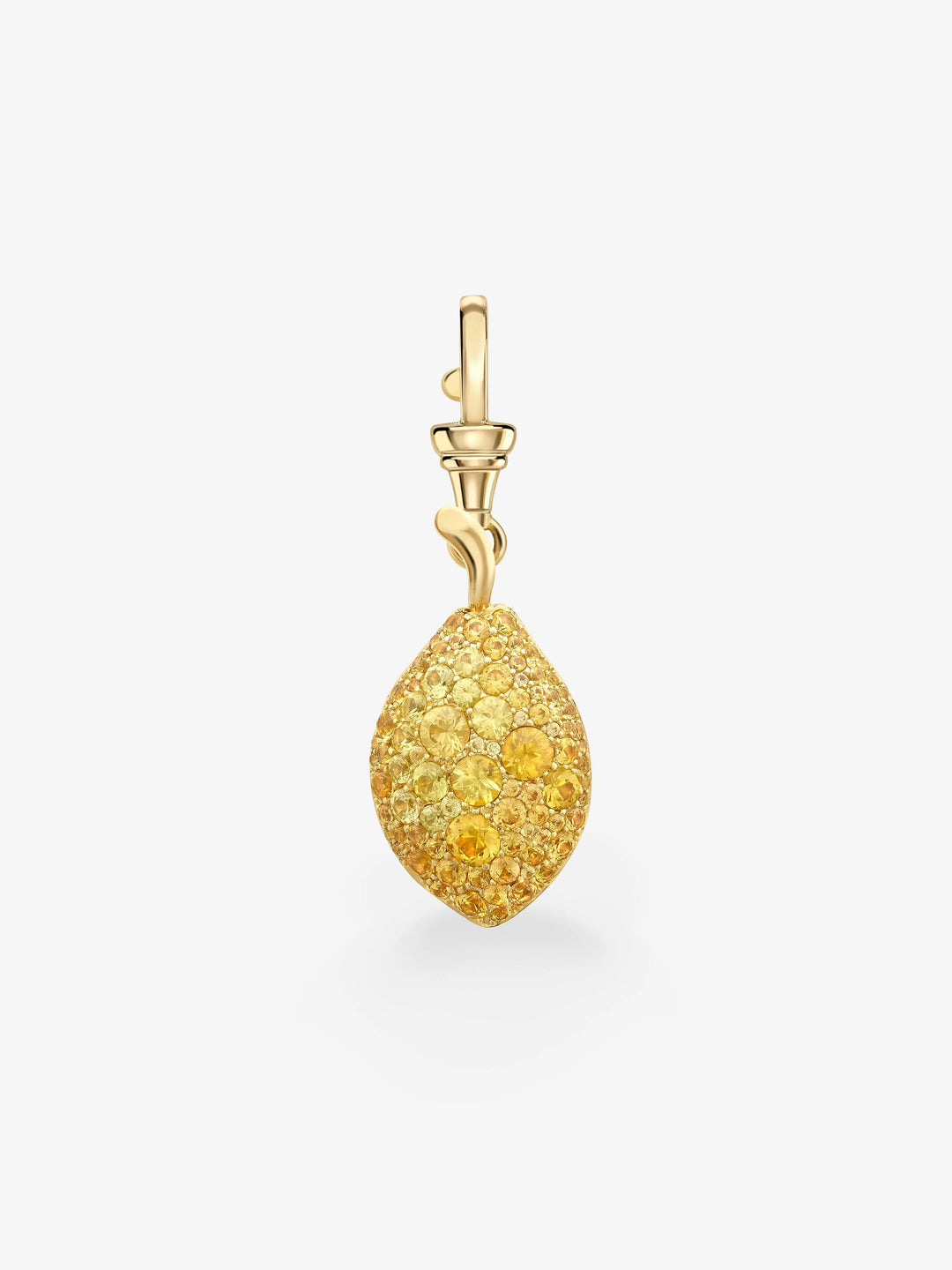 Fruit Salad Lemon Drop Sapphire Pendant  View 1